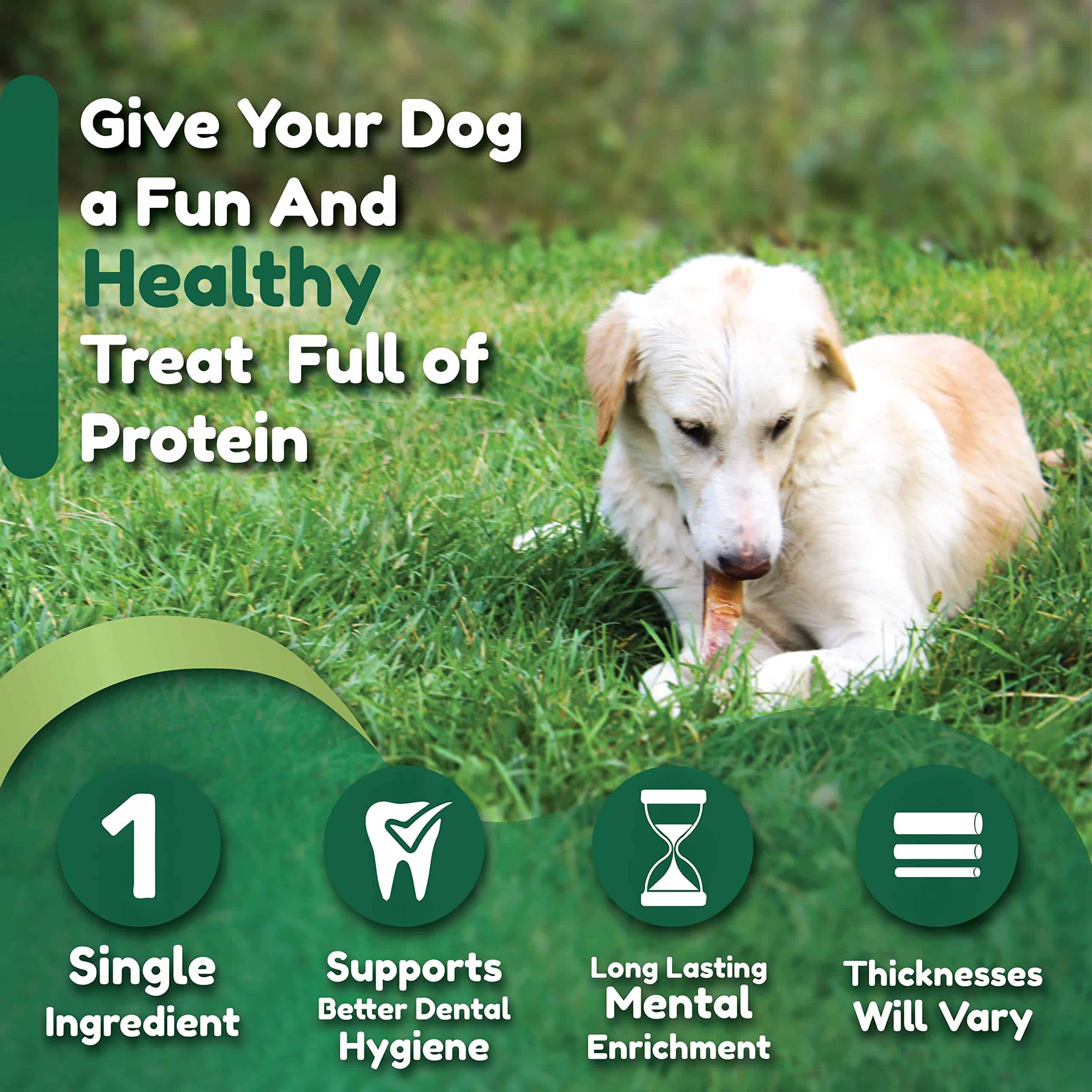 Nemeth Farms Premium European Beef Bully Sticks 6" para - Imagen 4