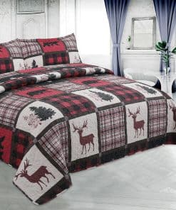 Set de Edredón Colcha Estampada Marina Decorativa