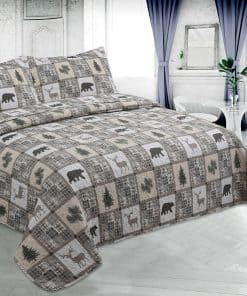 Juego de Colcha Estampada Marina Decorativa Ultra Suave 3