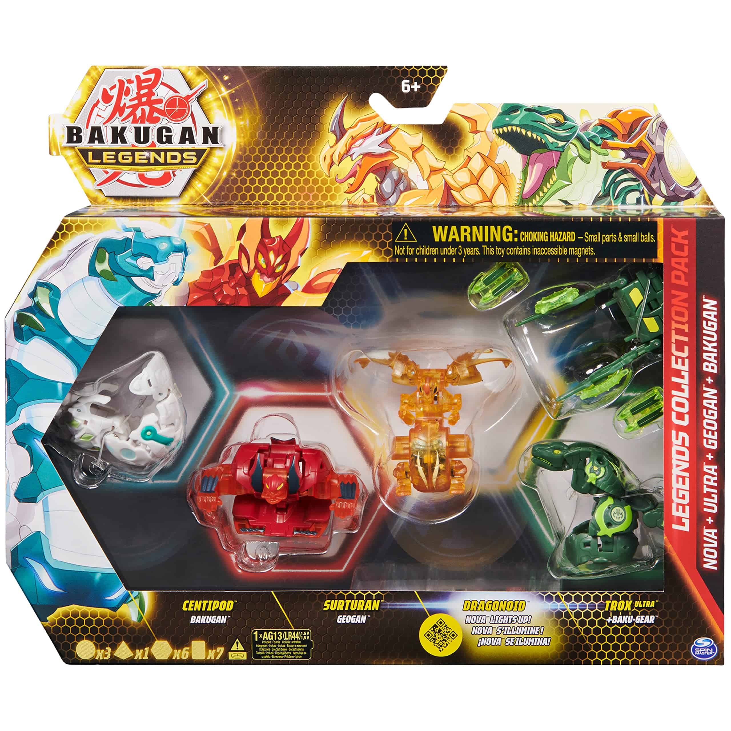 Paquete de Colección Bakugan Legends, Set de 4 con