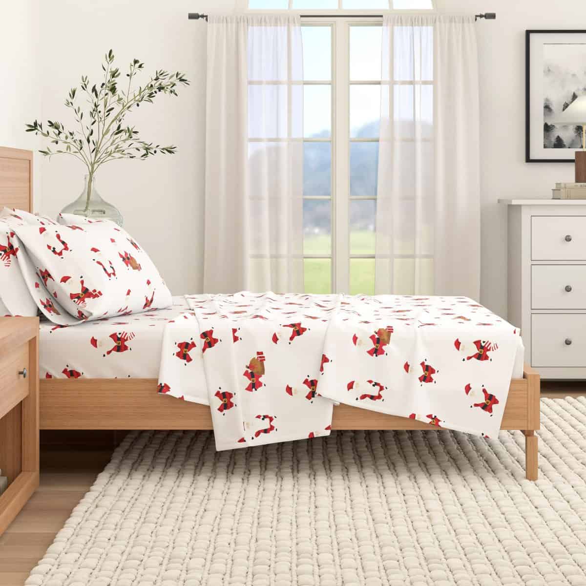 Juego de sábanas de franela Great Bay -Jolly Santa - Imagen 7