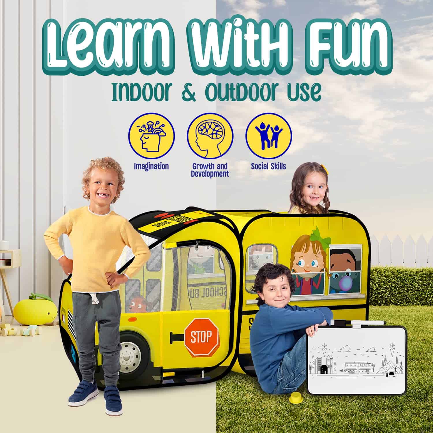 Tentor escolar de autobús para niños Kiddzery - Tiendas con - Imagen 8