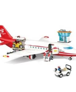 Avión de Pasajeros Blanco y Rojo del General Jim con 720