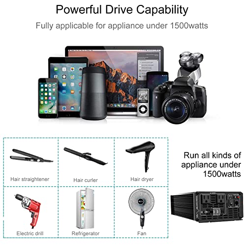 Inversor de Onda Senoidal Pura Xijia 1500W (Potencia Pico - Imagen 8