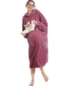 Manta con Capucha Aemilas - Manta Sudadera de Abrazable