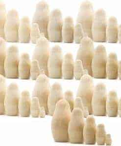 Lote de 10 Set de 5 muñecas rusas en blanco - Muñecas rusas