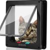 Puerta para Gato con Cerradura de 4 Vías de Tamaño Grande