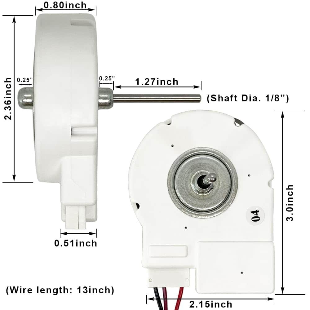 Motor del Ventilador del Evaporador de Refrigerador de 12V - Imagen 4