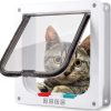 Puerta para Gato con Bloqueo de 4 Vías Tamaño Grande ABS