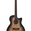Guitarra Acústica Eléctrica Washburn Deep Forest Burl de 6