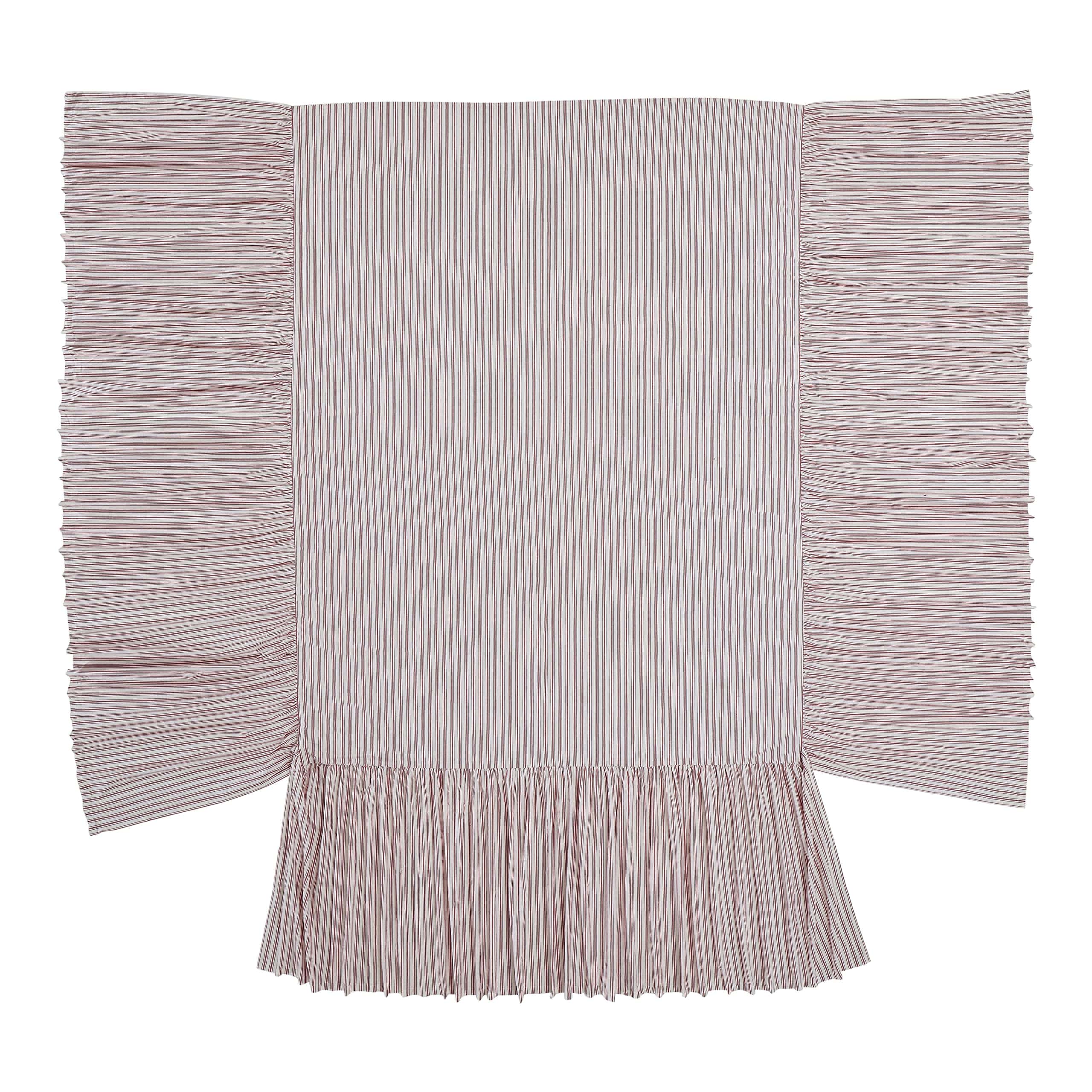 Colcha de cama Piper Classics Timeless Ticking Rouge con - Imagen 9