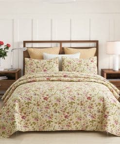 Juego de Colcha MERRY HOME, Juego de 3 Piezas con 2 Fundas