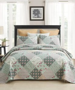 Juego de Colchas MERRY HOME, 3 Piezas con 2 Fundas de