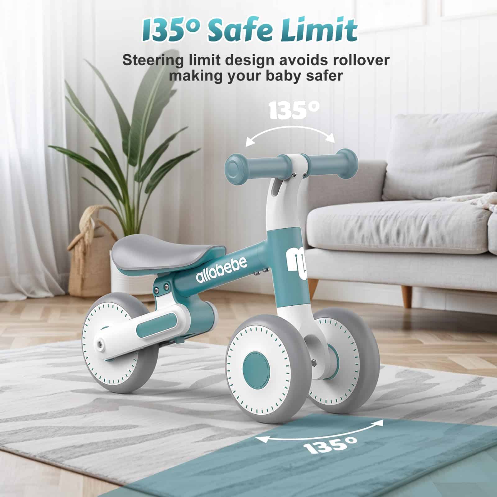 Bicicleta de Equilibrio para Bebés Allobebe 1 Año, - Imagen 5