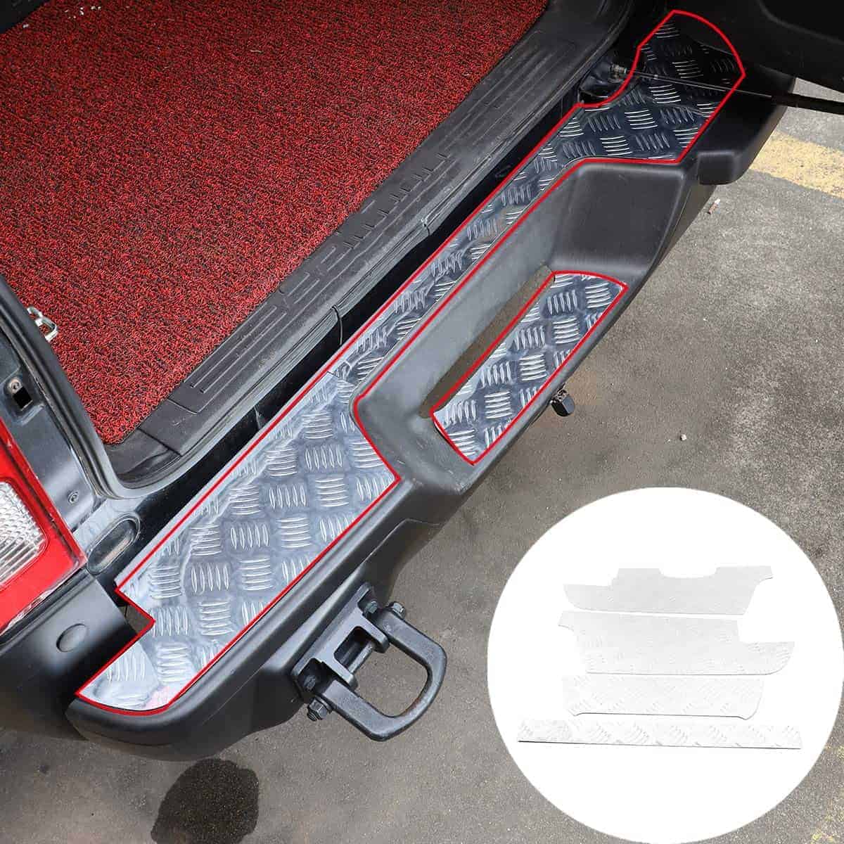 Protector de parachoques trasero compatibles con Hummer H3
