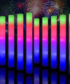 Taotuo 156PCS Foam Glow Sticks, Suministros de Fiesta de