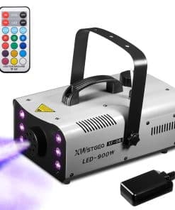 Máquina de Humo 900W con 6 Luces LED y Control Remoto 2 en