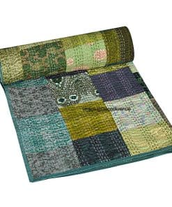 Colcha de Patchwork Kantha DecorAvenue, Colcha, Cubrecama