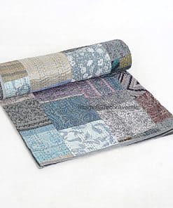 Colcha Kantha de Patchwork DecorAvenue, Manta, Cubrecama de