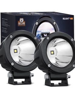 Nilight Motorcycle Led Pods 2PCS 3 Pulgadas Luz LED Redonda