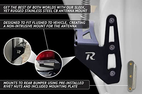 Soporte de montaje de CB y bandera de látigo de Rago - Imagen 4