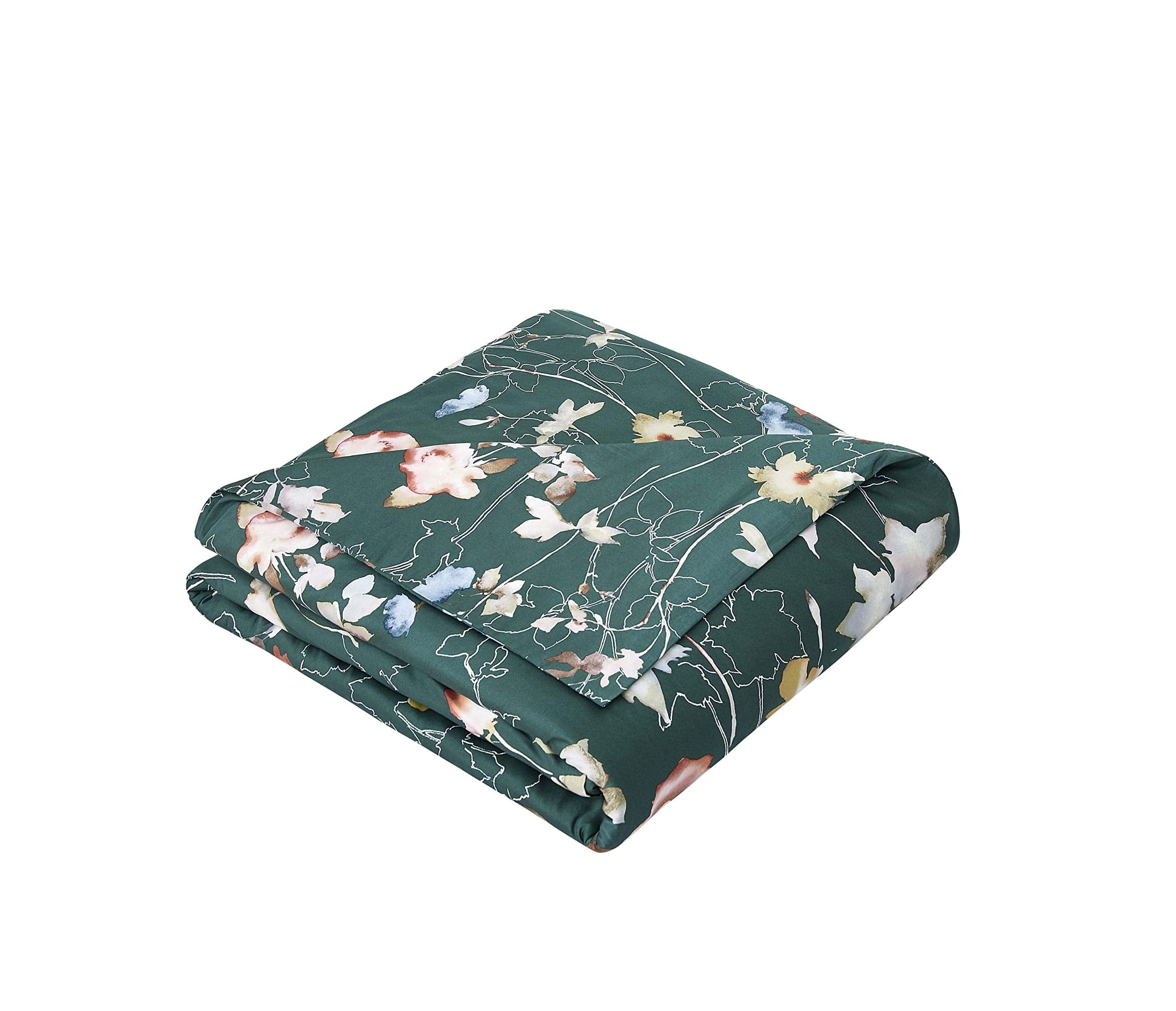 Juego de Funda Nórdica Estampada Vintage Retro Azul Verde - Imagen 5