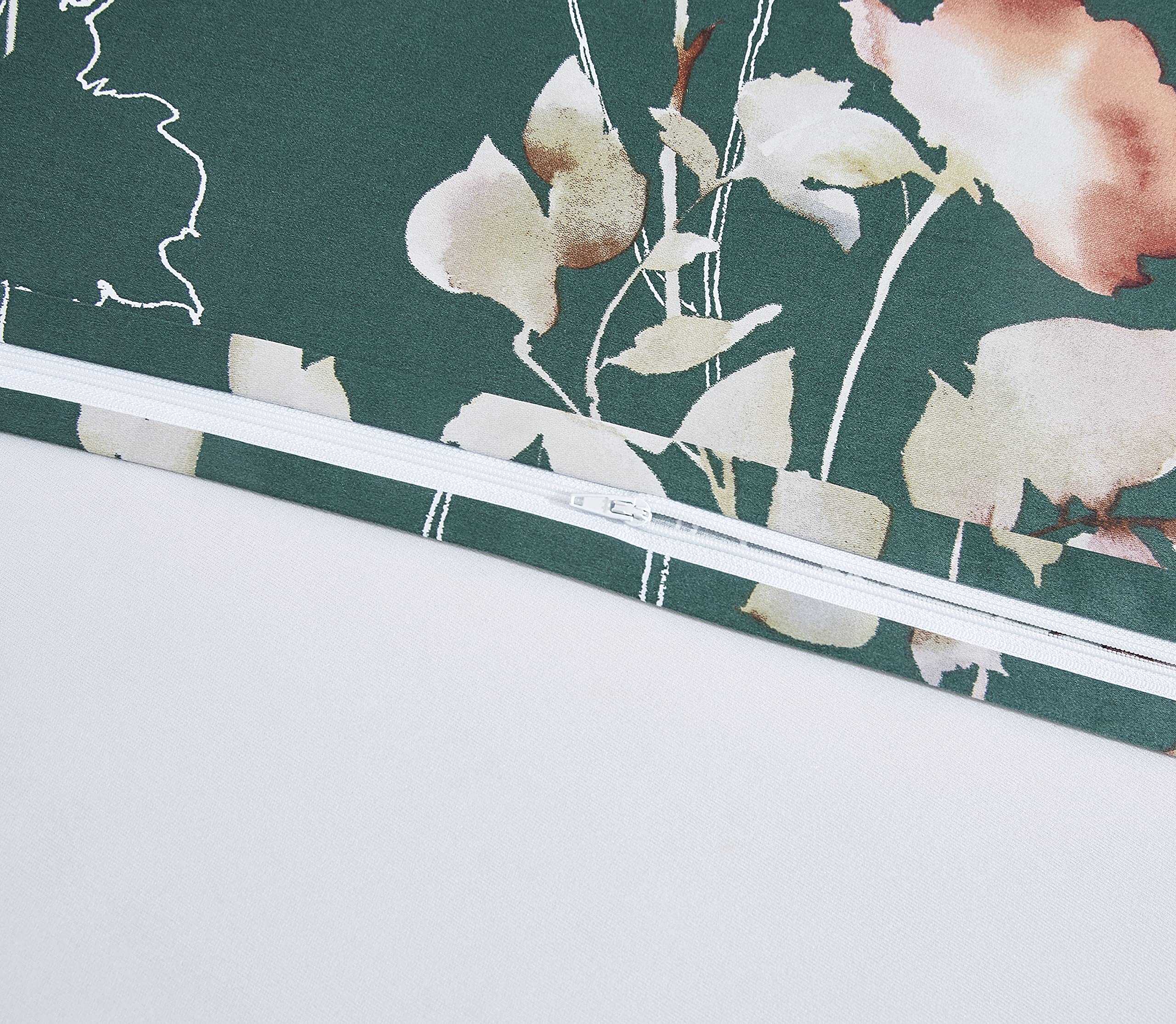 Juego de Funda Nórdica Estampada Vintage Retro Azul Verde - Imagen 7