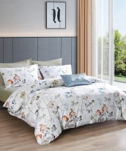 Juego de Funda Nórdica Vintage Retro Estampado Floral