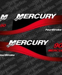 411 Calcomanías de Reemplazo Postventa para Mercury 90 Four