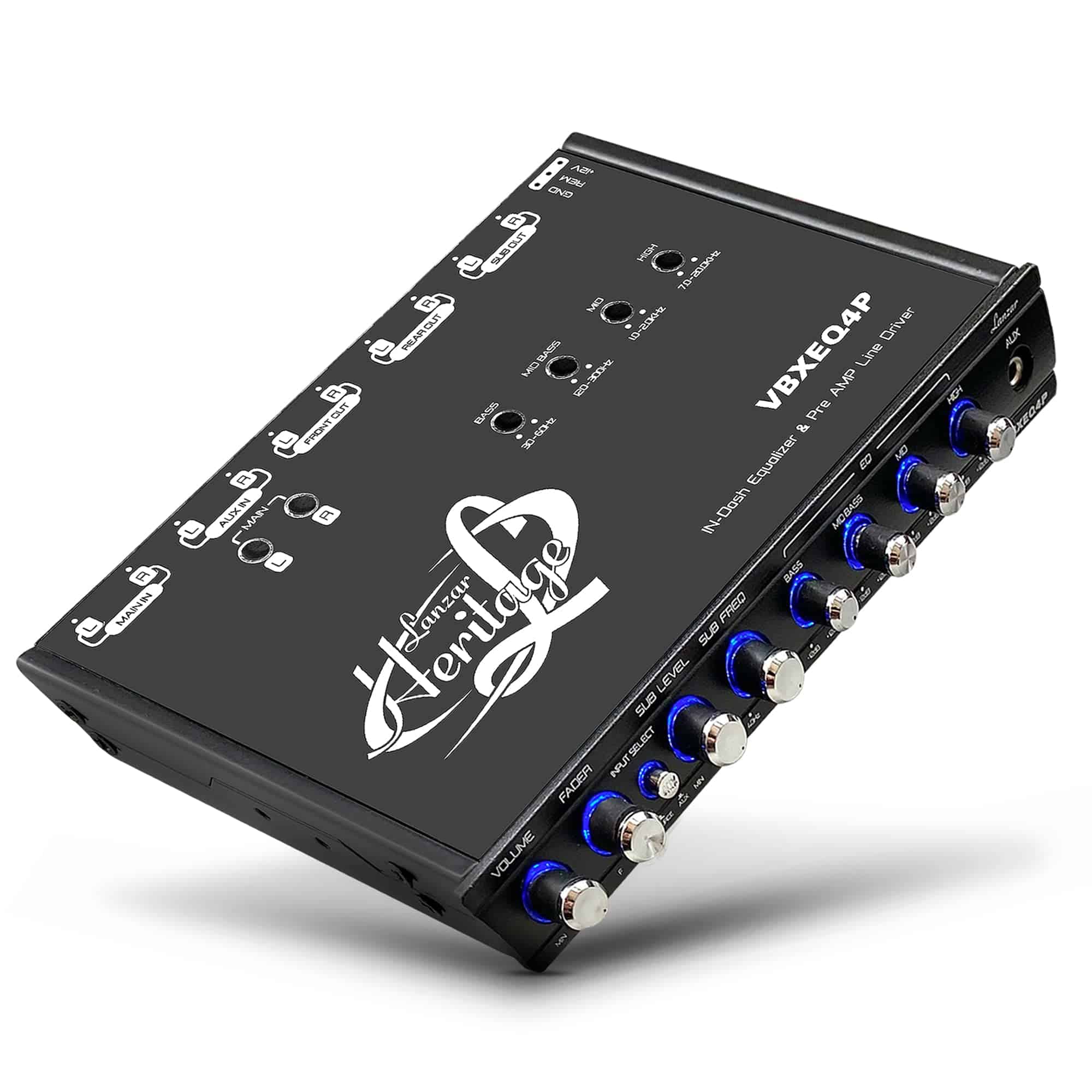 Ecualizador Paramétrico Ajustable de 4 Bandas Lanzar -