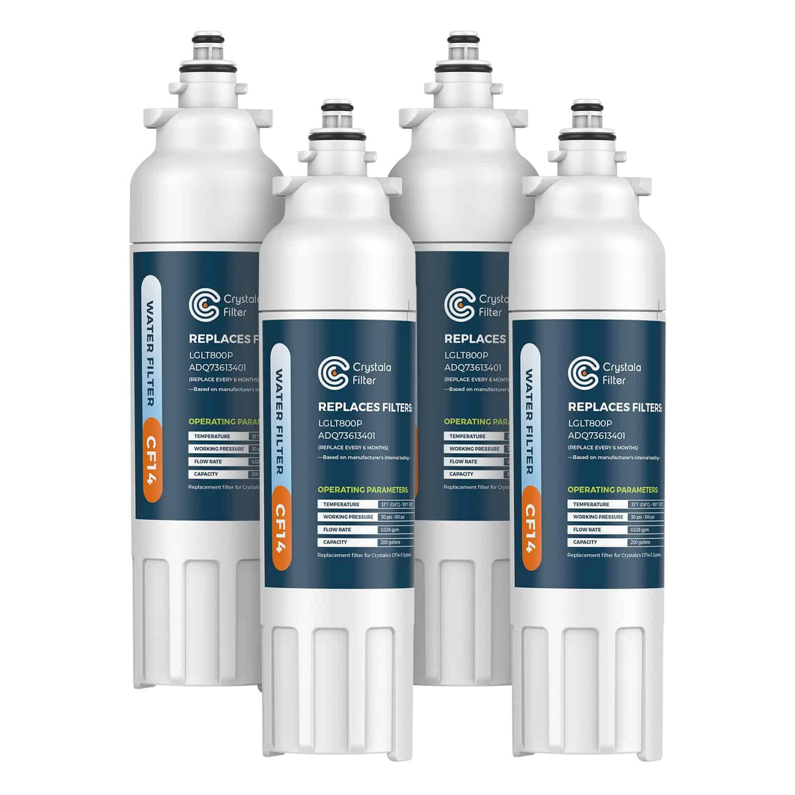 Filtro de agua para refrigerador Crystala -Blanco