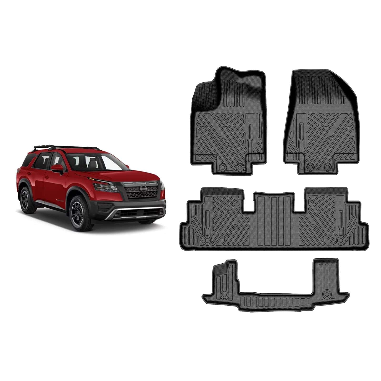 Tapetes Mixsuper para Nissan Pathfinder 2022-2024 de 7