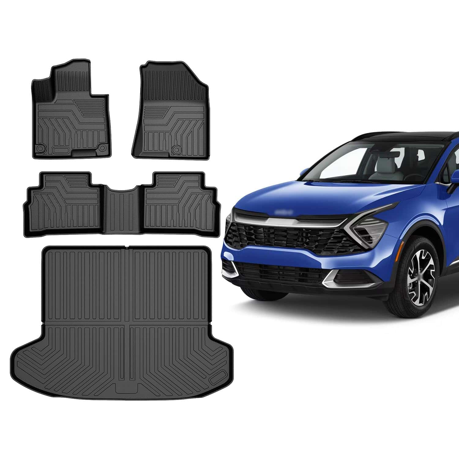 Tapetes y Forro de Maletero Mixsuper para Kia Sportage