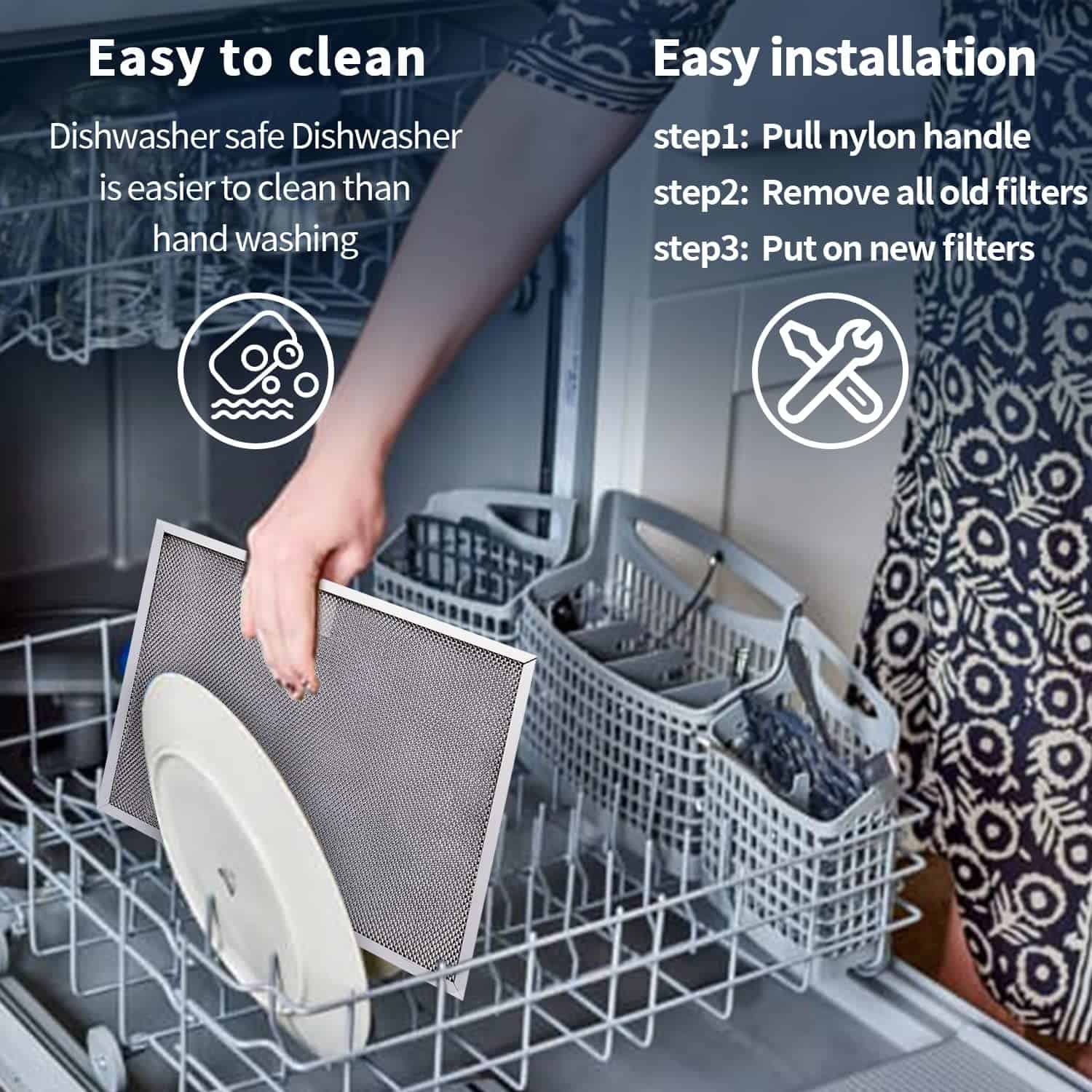 Filtro de campana extractora BPS1FA30 11-3/4"X 14-1/4"X - Imagen 8