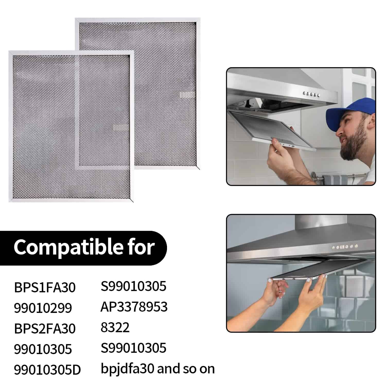 Filtro de campana extractora BPS1FA30 11-3/4"X 14-1/4"X - Imagen 4