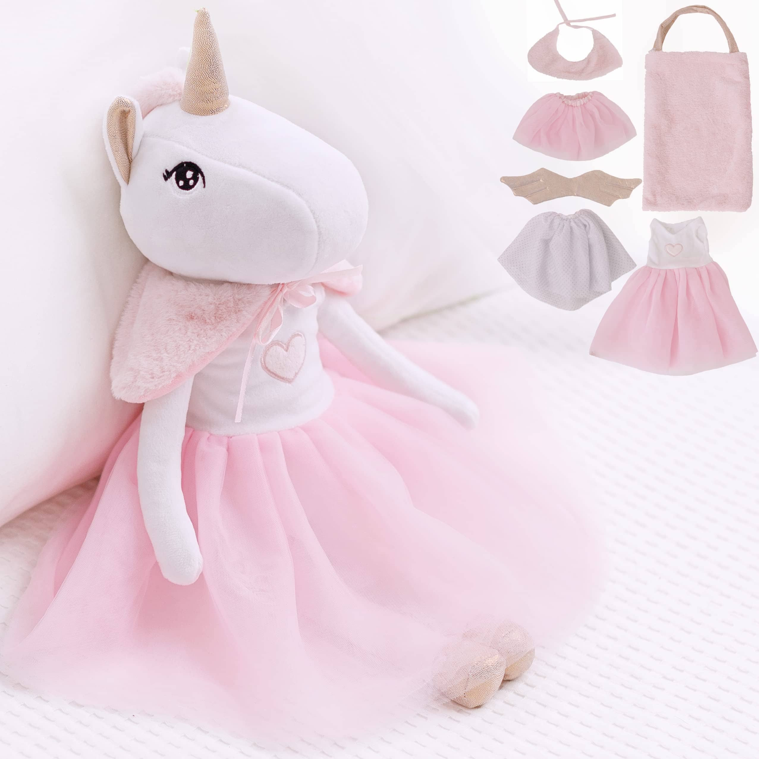 Muñeca Unicornio Bailarina Perfectto Design para Niñas -