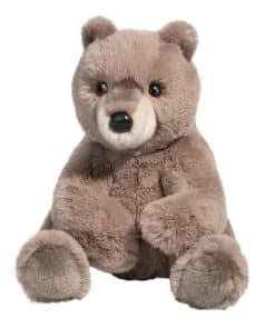 Peluche de Oso Douglas Truman Gris DLUX de 14 pulgadas