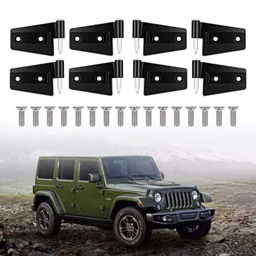 Kit de Bisagra de Puerta 8Pcs para Jeep Wrangler JK
