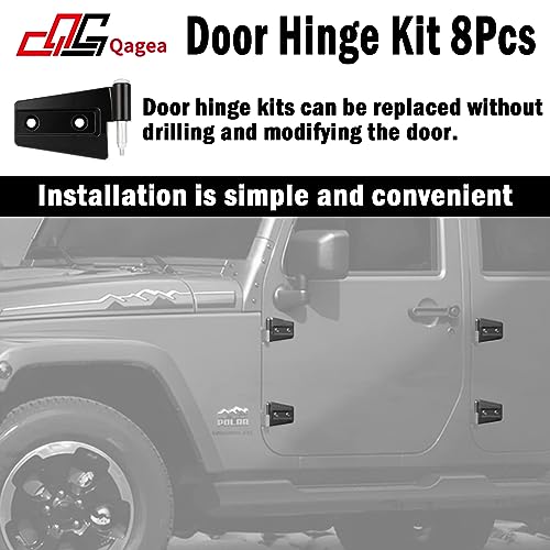Kit de Bisagra de Puerta 8Pcs para Jeep Wrangler JK - Imagen 4