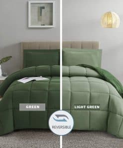 Juego de 3 piezas Green California King Comforter Set,