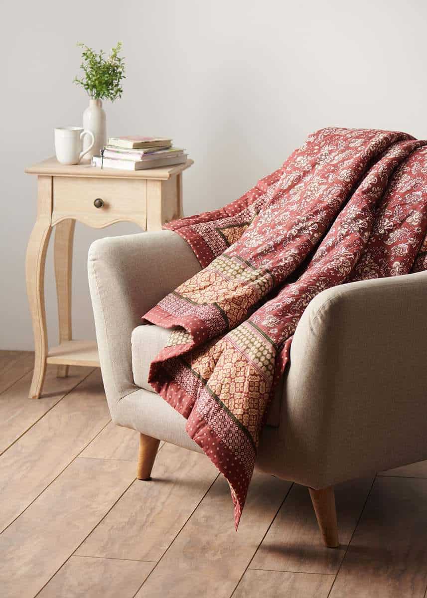 Manta de algodón Maison d' Hermine Surya para cama bohemia - Imagen 5