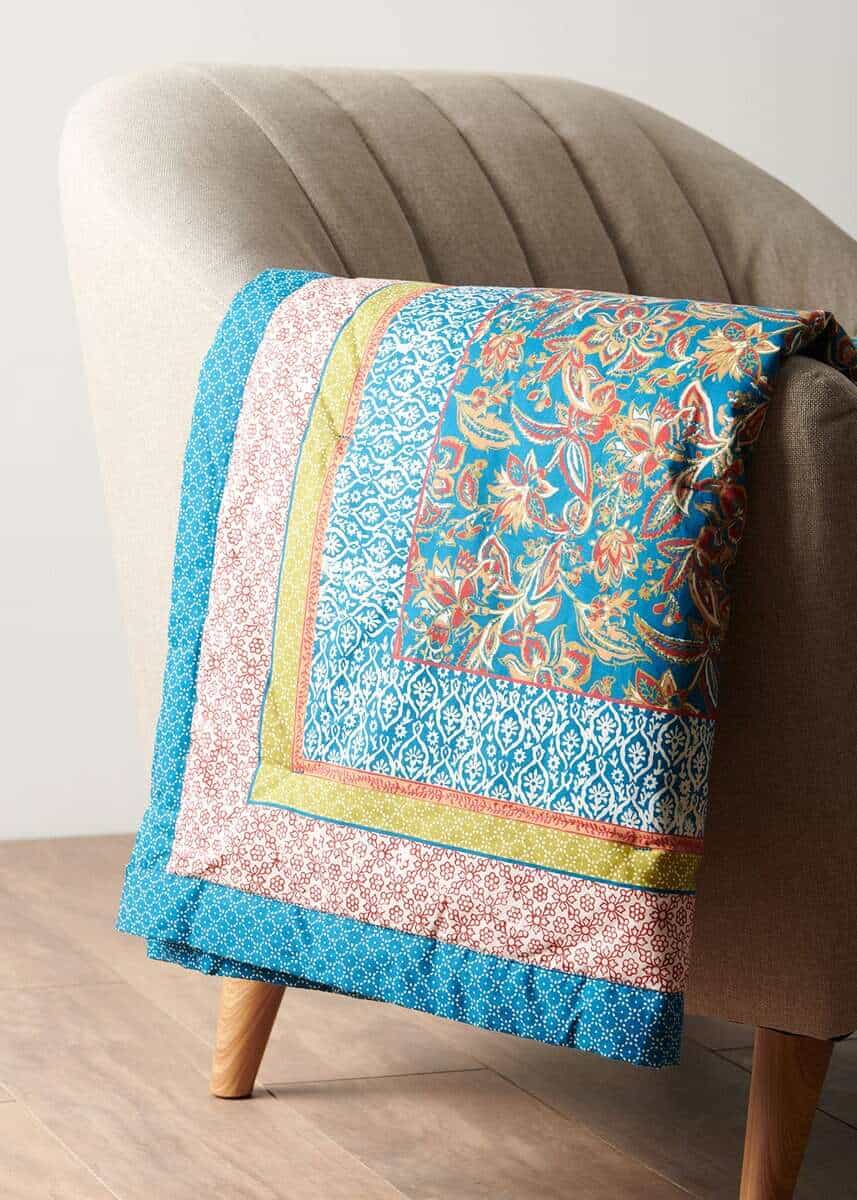 Maison d' Hermine Kerala Manta de Algodón Ligera y - Imagen 8