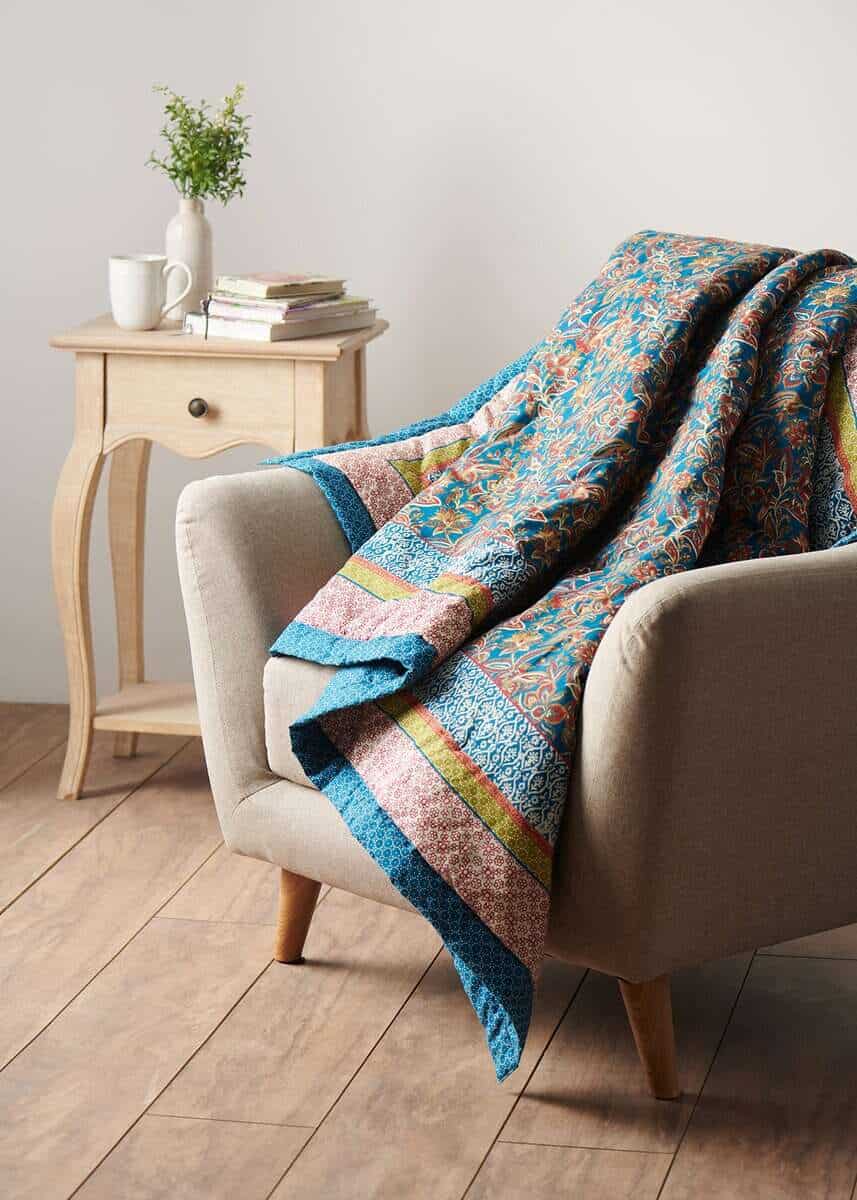 Maison d' Hermine Kerala Manta de Algodón Ligera y - Imagen 5