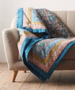 Maison d' Hermine Kerala Manta de Algodón Ligera y