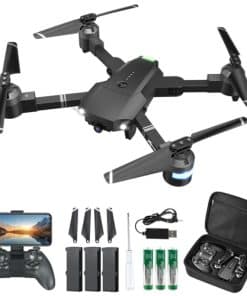 Drone ATTOP con Cámara para Adultos y Niños, Plegable 1080P
