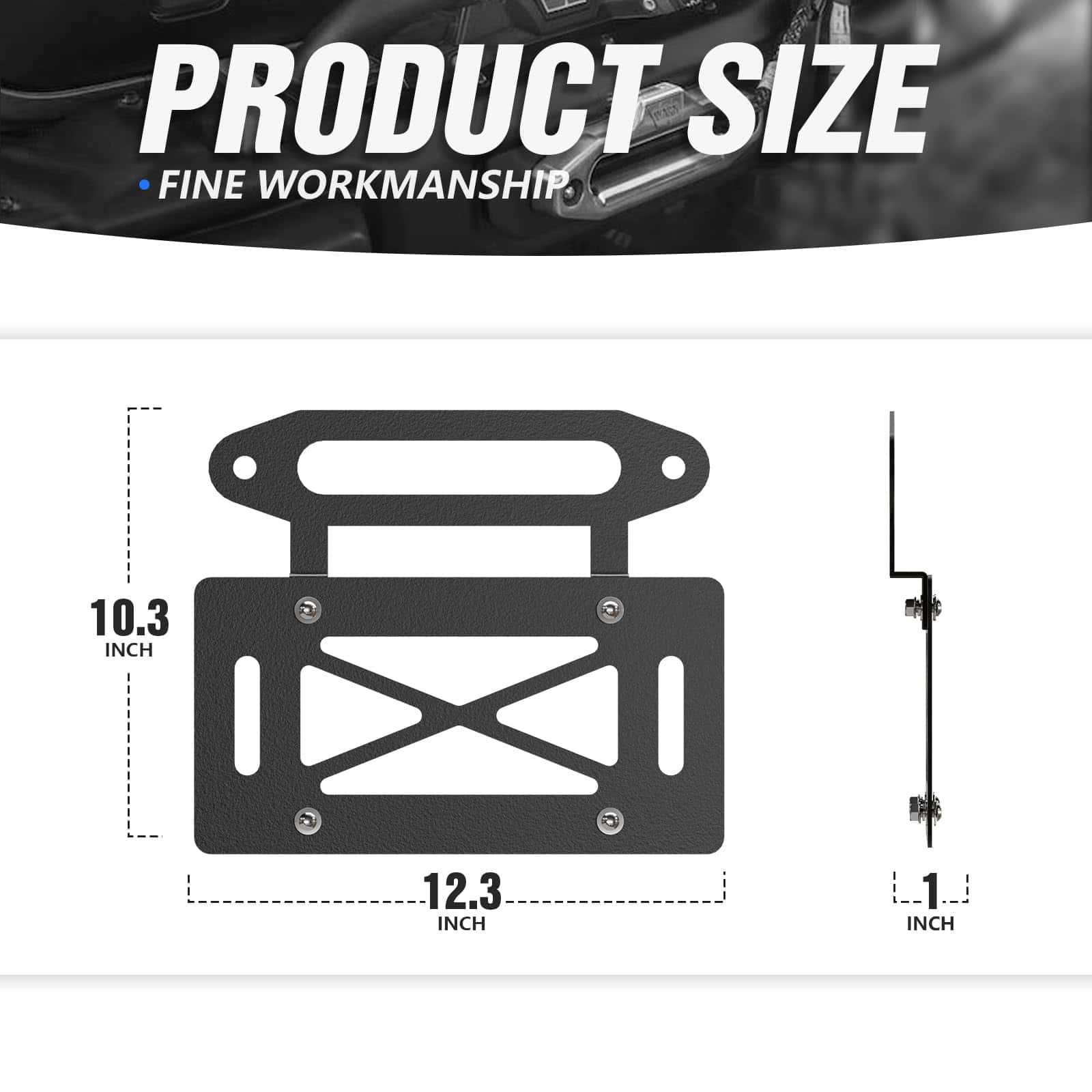 YZONA Marco de Placa de Matrícula para 10" Hawse Fairlead, - Imagen 3