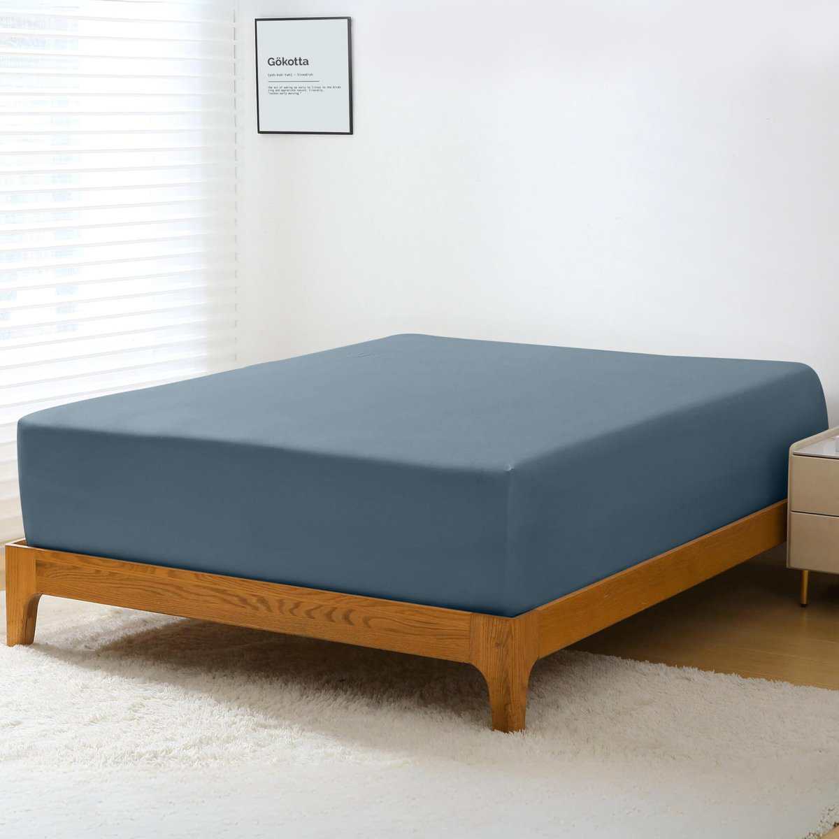 Sábana Ajustable GOKOTTA - Sábana Ajustable de Bambú Rayón