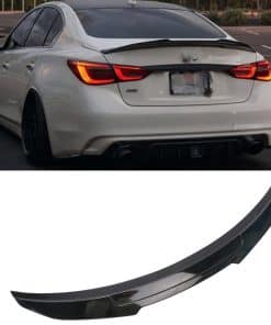 Alerón trasero estilo PSM Autotop negro brillante para