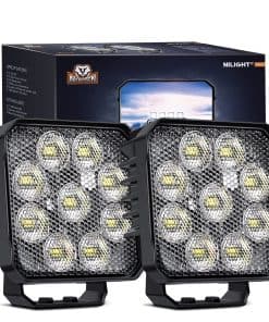 2PCS Nilight 4 Pulgadas Led Pods Cuadrados 3370LM Luz de