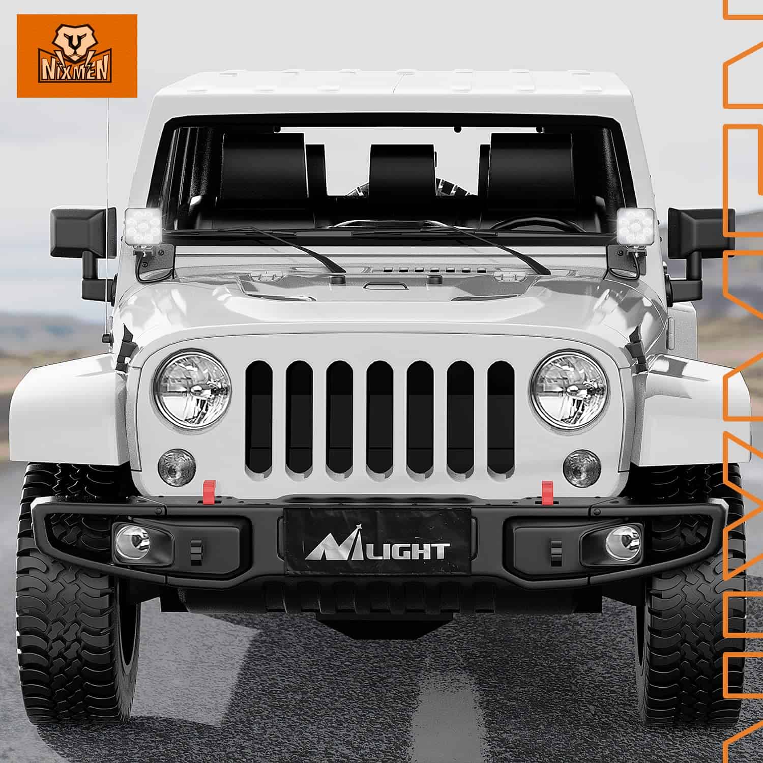 2PCS Nilight 4 Pulgadas Led Pods Cuadrados 3370LM Luz de - Imagen 10